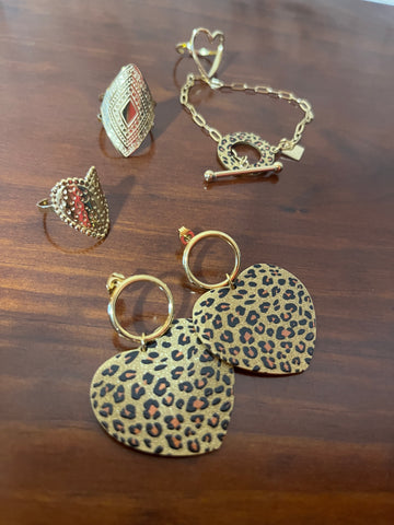 BAGUE LOSANGE  OR 3 Acier inoxydable